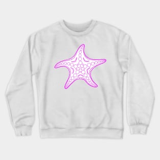 Starfish (pink/white) Crewneck Sweatshirt